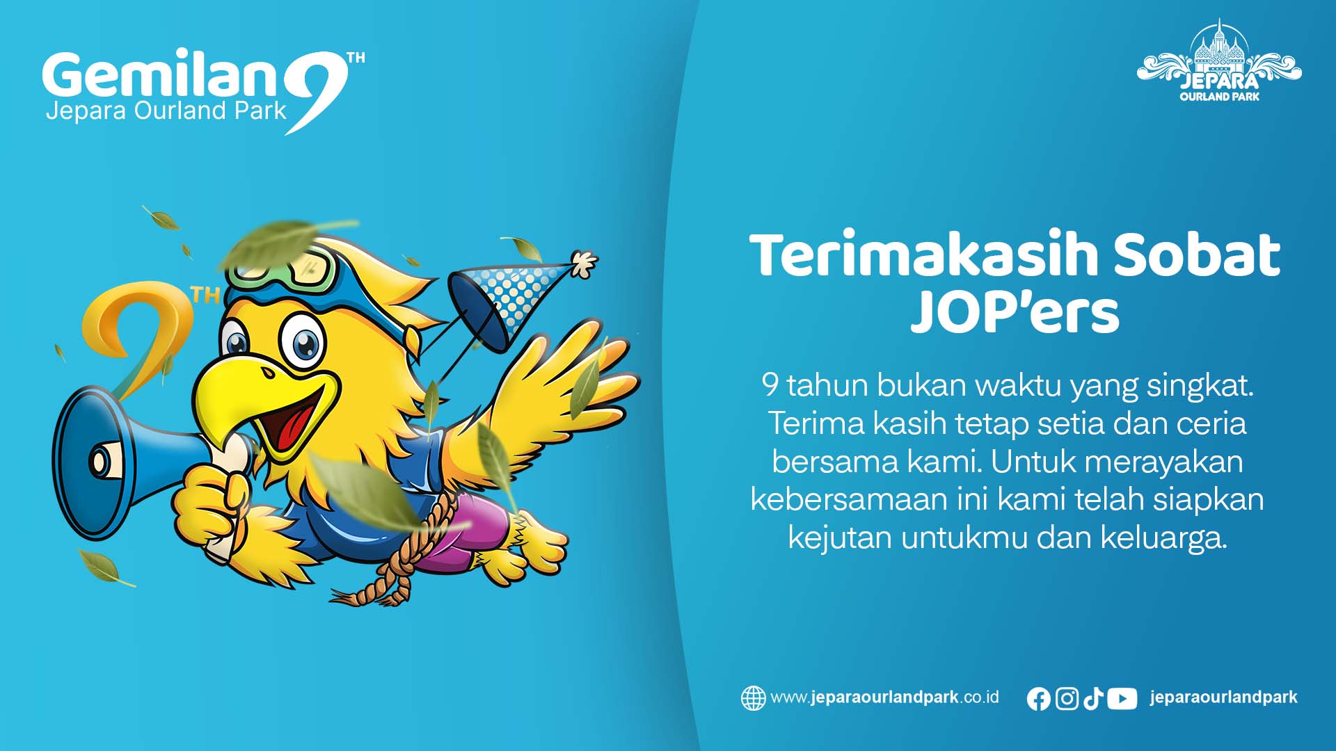 Gemilan9 Jepara Ourland Park - JOP Anniversary